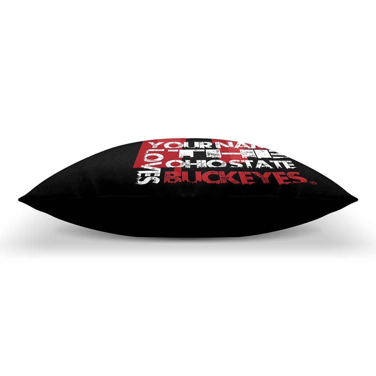 Pixsona Throw Pillows Licensed The Ohio State Buckeyes Skyline Throw Pillow | Personalized | Custom