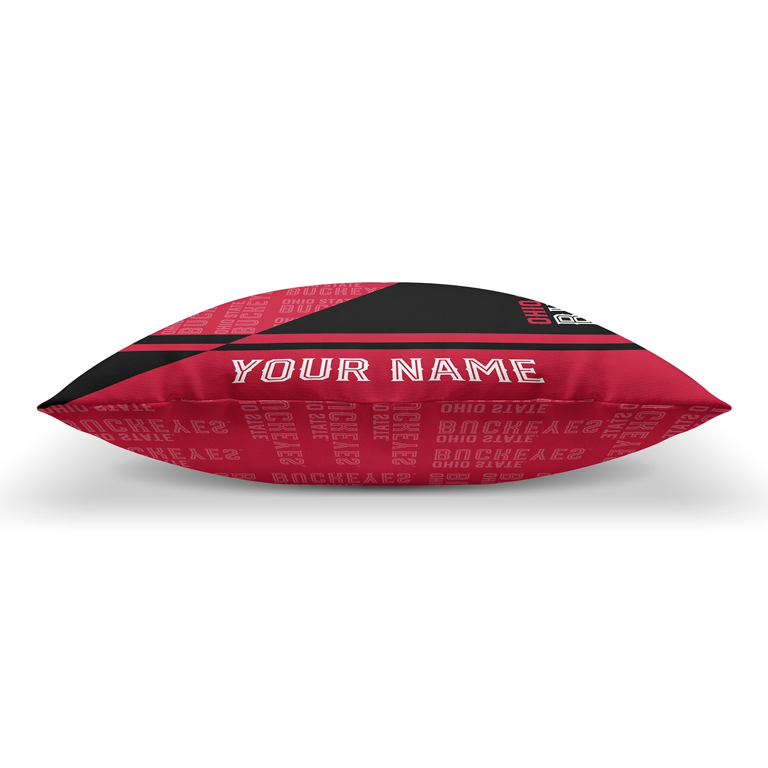 Pixsona Throw Pillows Licensed Ohio State Buckeyes Split Throw Pillow | Personalized | Custom
