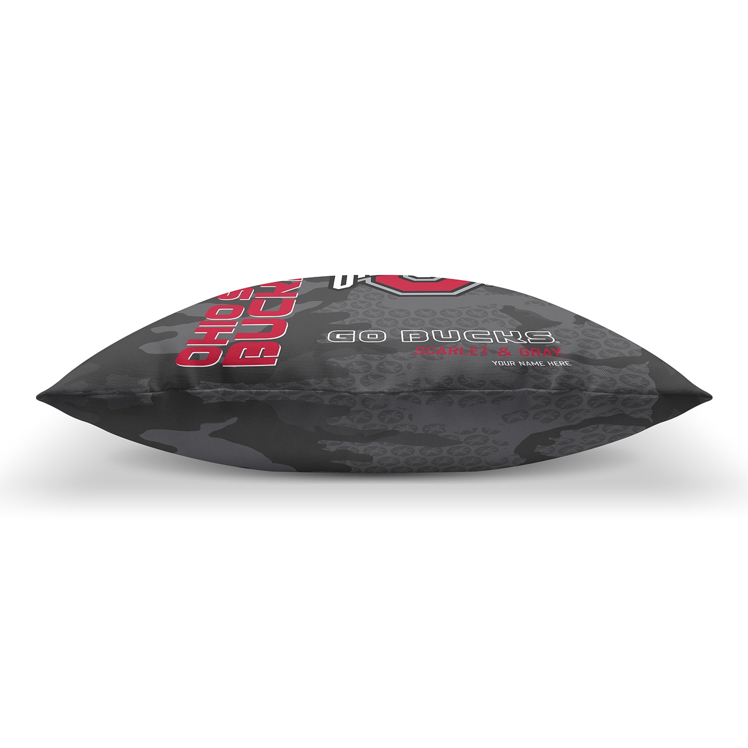 Pixsona Throw Pillows Licensed Ohio State Buckeyes Dark Camo Throw Pillow | Personalized | Custom