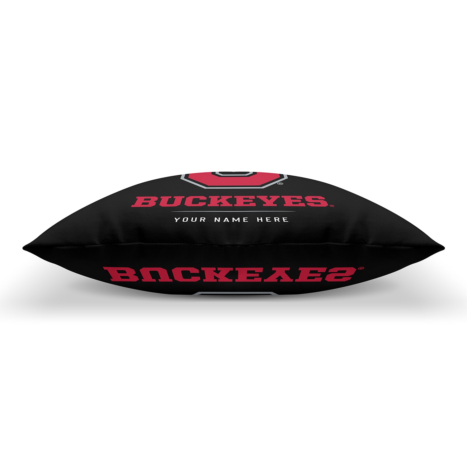 Pixsona Throw Pillows Licensed Ohio State Buckeyes Block Throw Pillow | Personalized | Custom