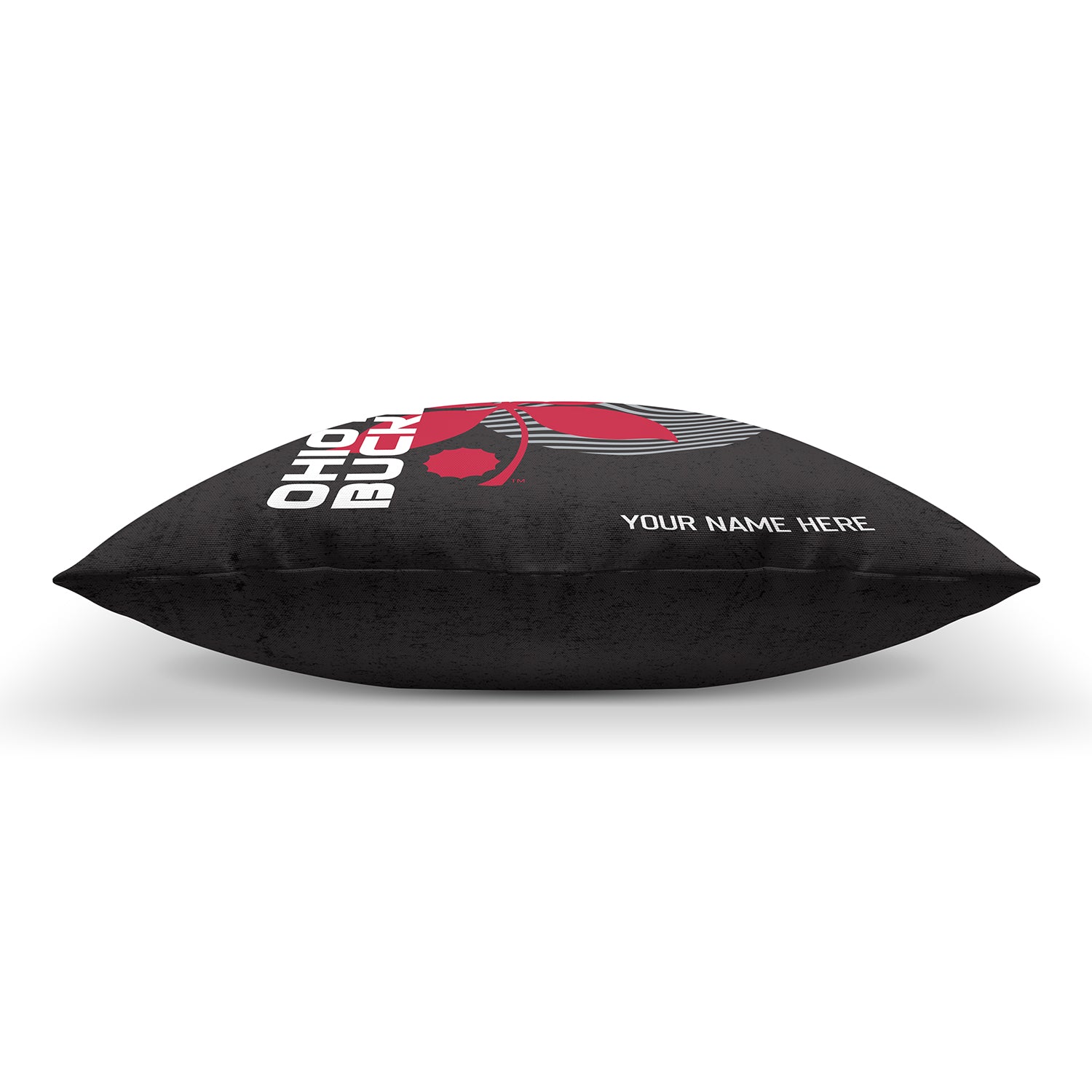Pixsona Throw Pillows Licensed Ohio State Buckeye Leaf Throw Pillow | Personalized | Custom