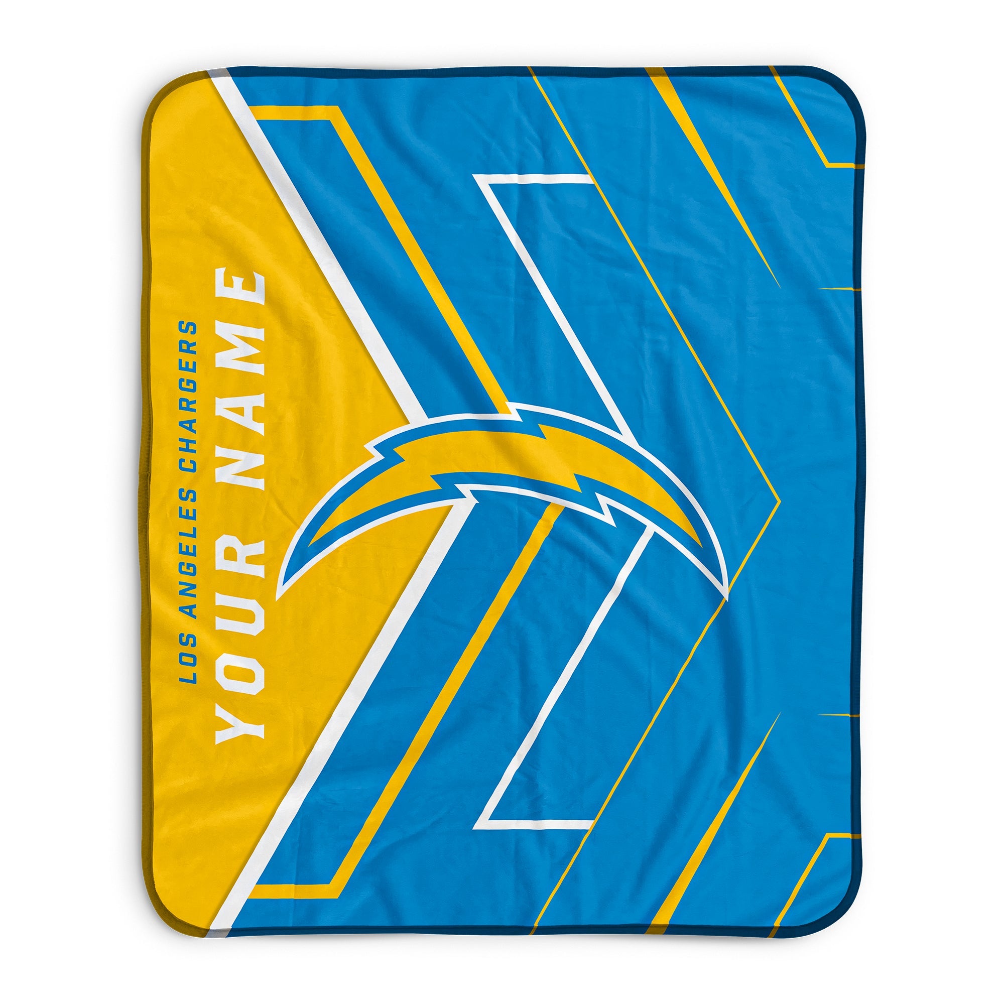 Pixsona Los Angeles Chargers Glow Pixel Fleece Blanket | Personalized | Custom