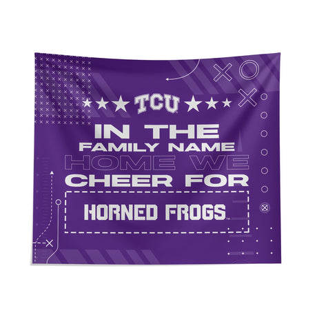 Pixsona TCU Horned Frogs Cheer Tapestry | Personalized | Custom
