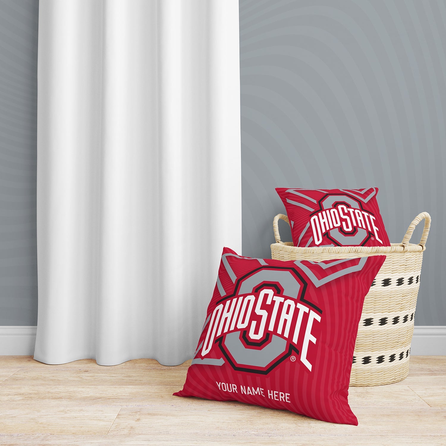 Pixsona Throw Pillows Ohio State Arrows Throw Pillow | Personalized | Custom