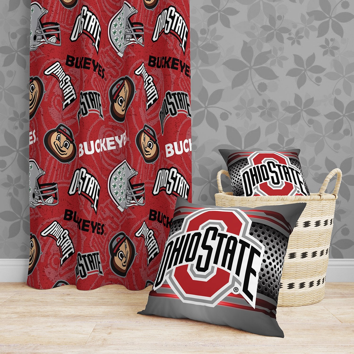Pixsona Throw Pillows Licensed Ohio State Mesh Throw Pillow | Personalized | Custom