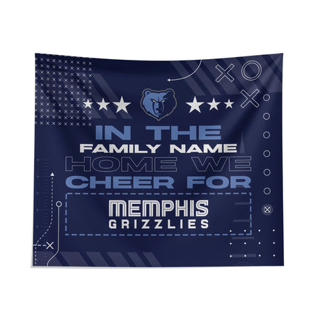 Pixsona Memphis Grizzlies Cheer Tapestry | Personalized | Custom