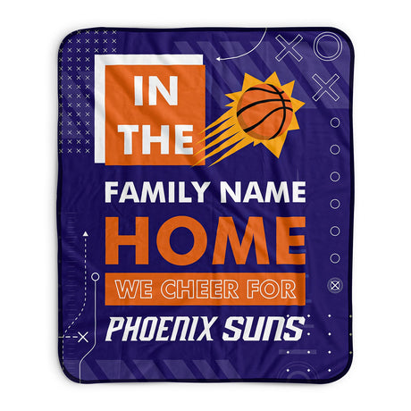 Pixsona Phoenix Suns Cheer Pixel Fleece Blanket | Personalized | Custom