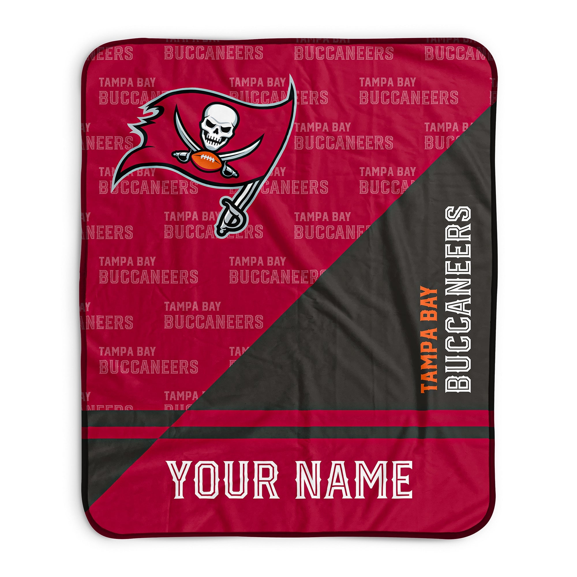 Pixsona Tampa Bay Buccaneers Split Pixel Fleece Blanket | Personalized | Custom