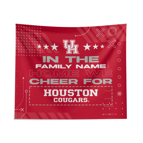 Pixsona Houston Cougars Cheer Tapestry | Personalized | Custom