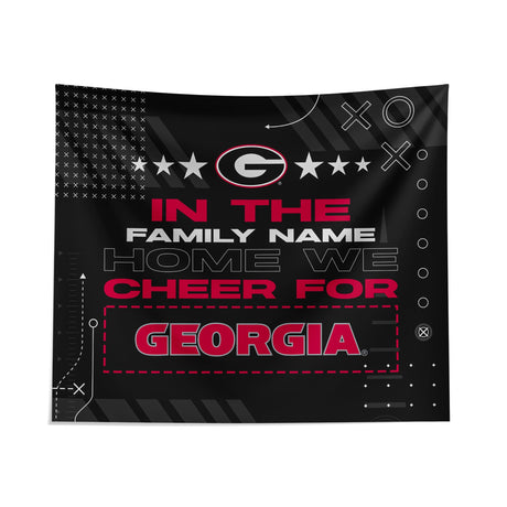 Pixsona Georgia Bulldogs Cheer Tapestry | Personalized | Custom