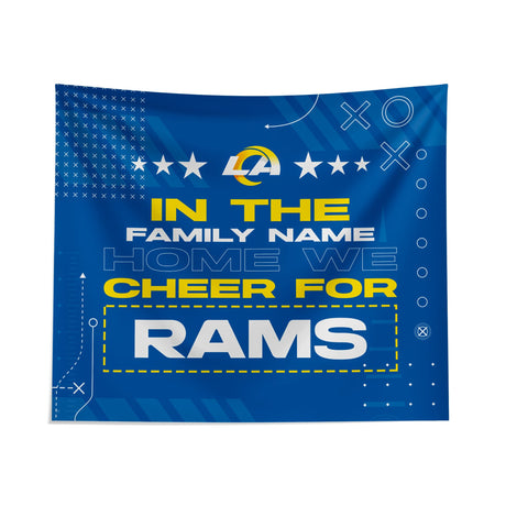 Pixsona Los Angeles Rams Cheer Tapestry | Personalized | Custom