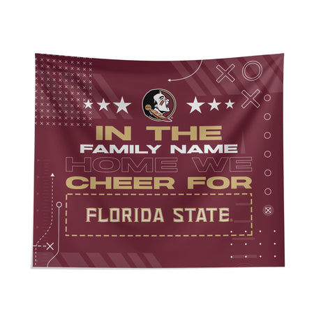 Pixsona Florida State Seminoles Cheer Tapestry | Personalized | Custom