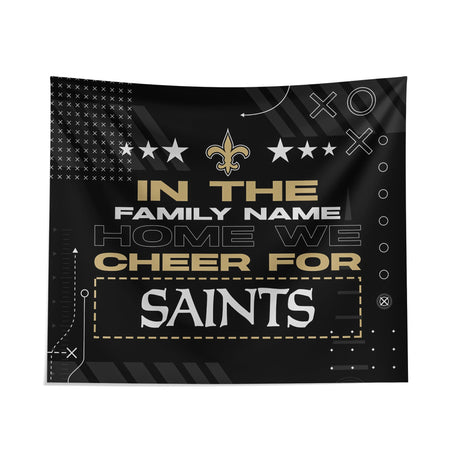 Pixsona New Orleans Saints Cheer Tapestry | Personalized | Custom