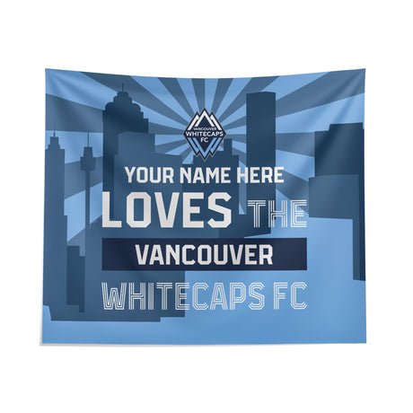Pixsona Vancouver Whitecaps FC Skyline Tapestry | Personalized | Custom