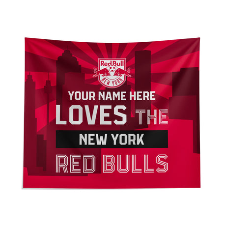 Pixsona New York Red Bulls Skyline Tapestry | Personalized | Custom