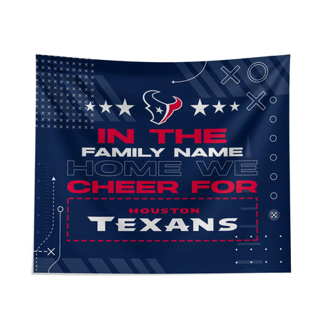 Pixsona Houston Texans Cheer Tapestry | Personalized | Custom