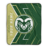 Pixsona Colorado State Rams Glow Pixel Fleece Blanket | Personalized | Custom