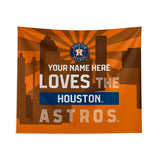Pixsona Houston Astros Skyline Tapestry | Personalized | Custom