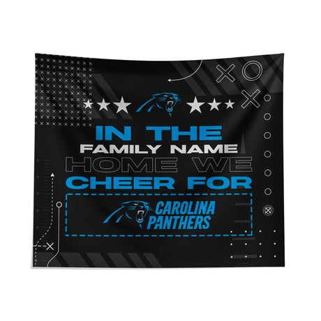 Pixsona Carolina Panthers Cheer Tapestry | Personalized | Custom