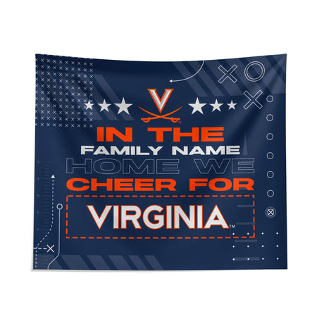 Pixsona Virginia Cavaliers Cheer Tapestry | Personalized | Custom