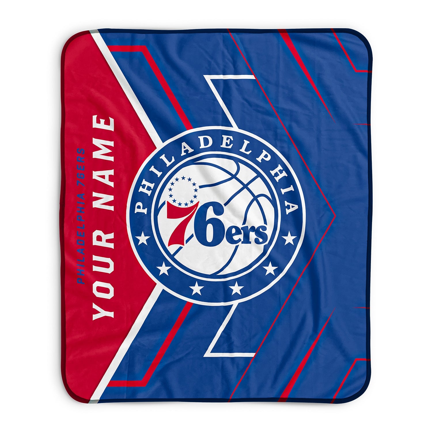 Pixsona Philadelphia 76ers Glow Pixel Fleece Blanket | Personalized | Custom