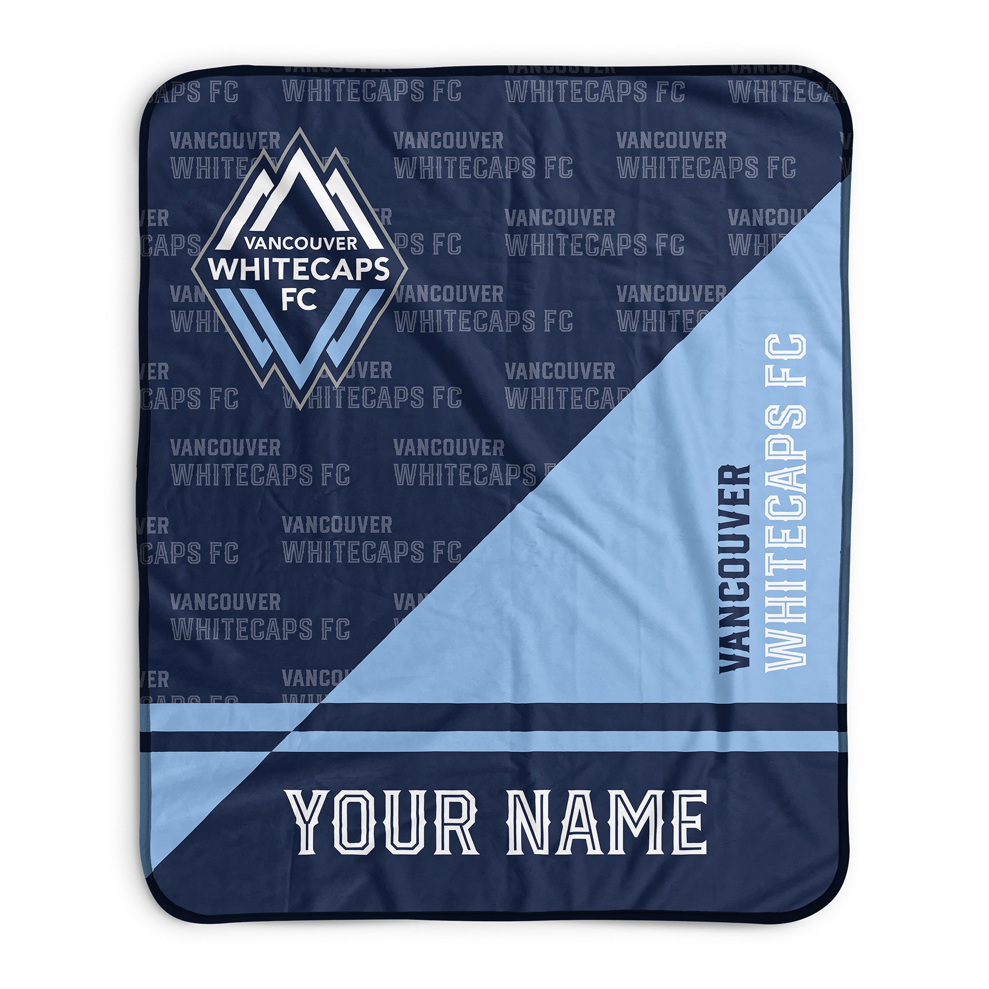Pixsona Vancouver Whitecaps FC Split Pixel Fleece Blanket | Personalized | Custom