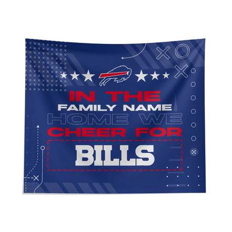 Pixsona Buffalo Bills Cheer Tapestry | Personalized | Custom