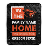 Pixsona Oregon State Beavers Cheer Pixel Fleece Blanket | Personalized | Custom