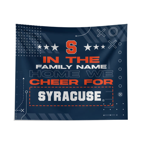 Pixsona Syracuse Orange Cheer Tapestry | Personalized | Custom