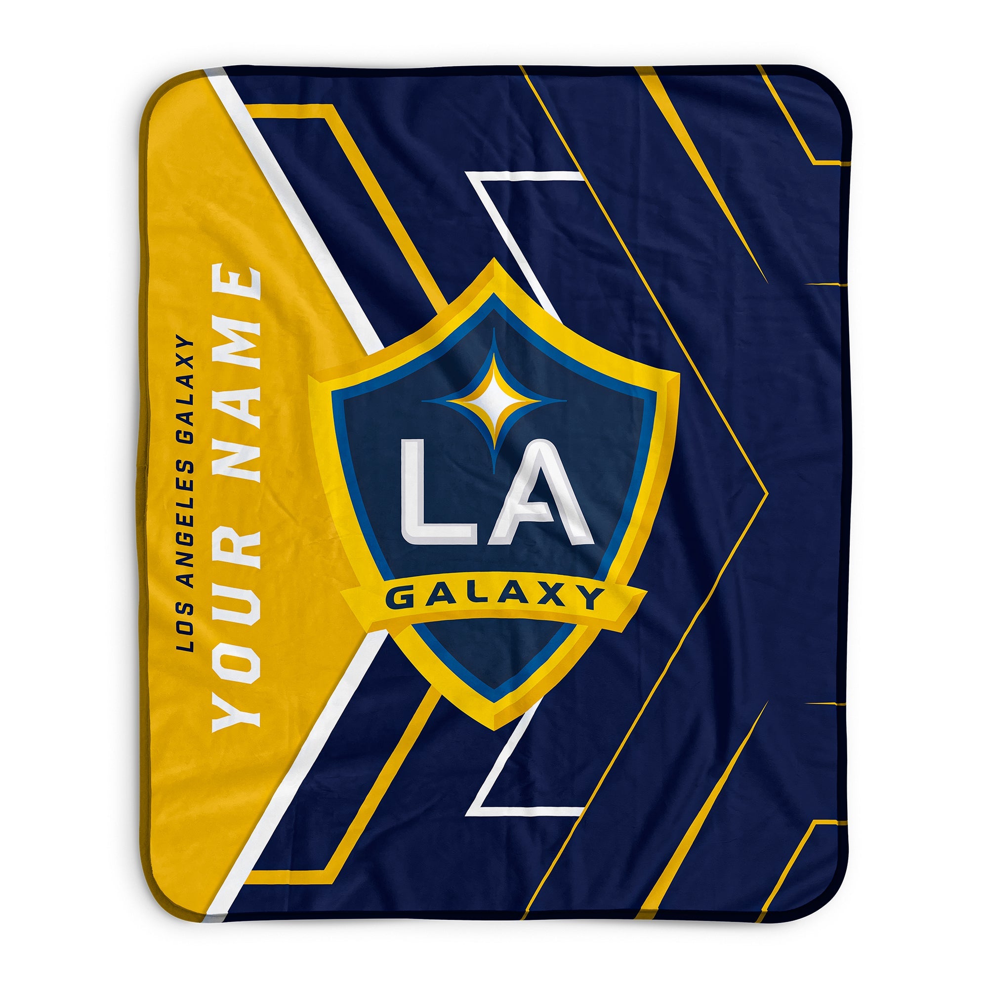 Pixsona LA Galaxy Glow Pixel Fleece Blanket | Personalized | Custom