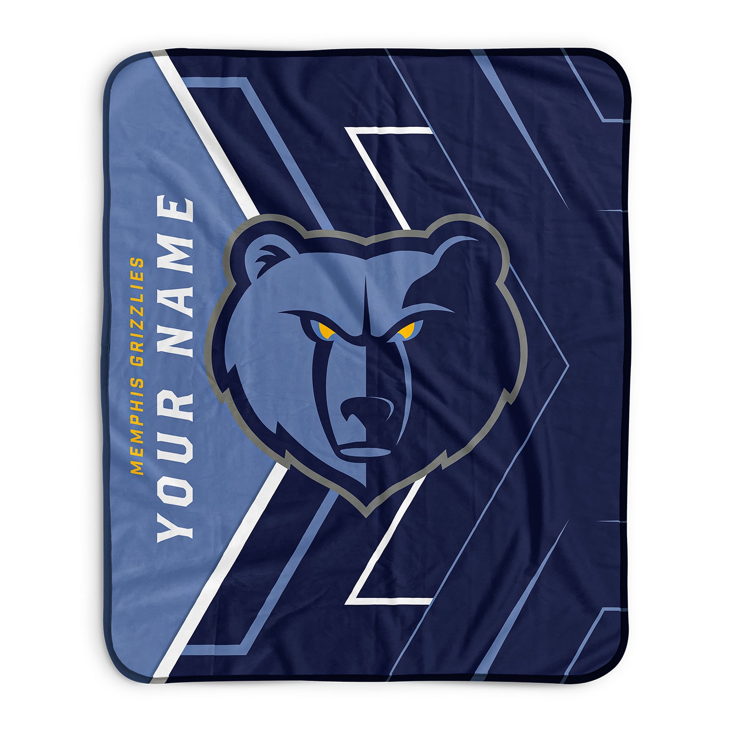 Pixsona Memphis Grizzlies Glow Pixel Fleece Blanket | Personalized | Custom