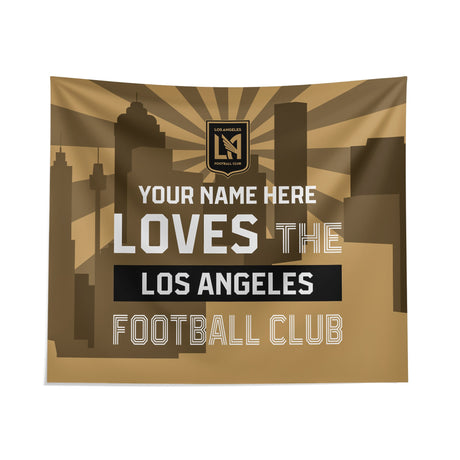 Pixsona Los Angeles Football Club Skyline Tapestry | Personalized | Custom