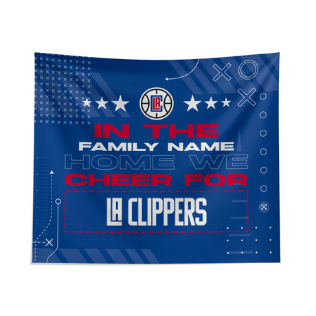 Pixsona Los Angeles Clippers Cheer Tapestry | Personalized | Custom