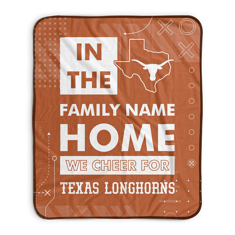 Pixsona Texas Longhorns Cheer Pixel Fleece Blanket | Personalized | Custom