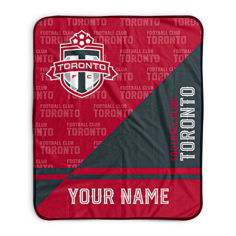 Pixsona Toronto FC Split Pixel Fleece Blanket | Personalized | Custom