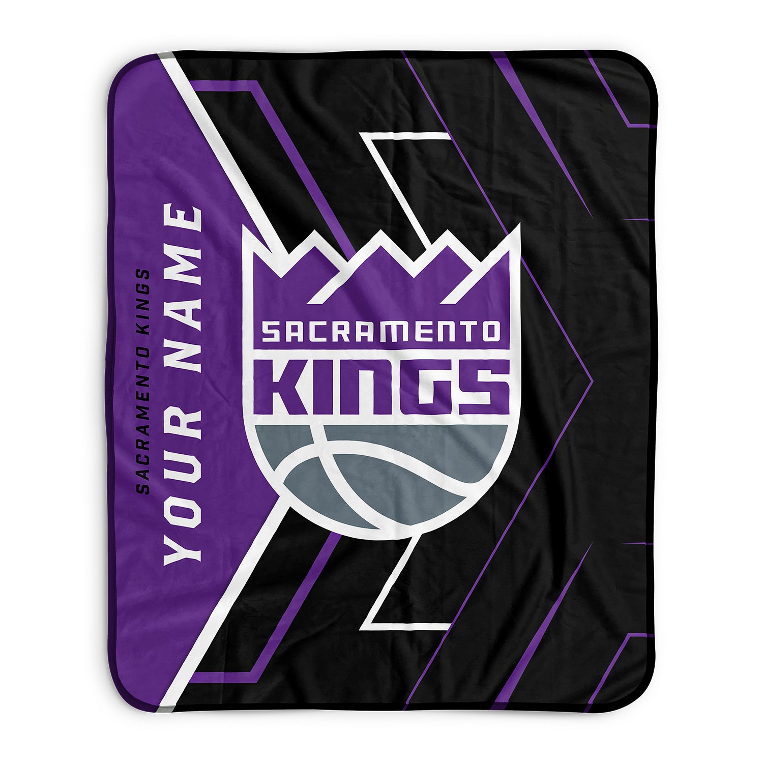 Pixsona Sacramento Kings Glow Pixel Fleece Blanket | Personalized | Custom