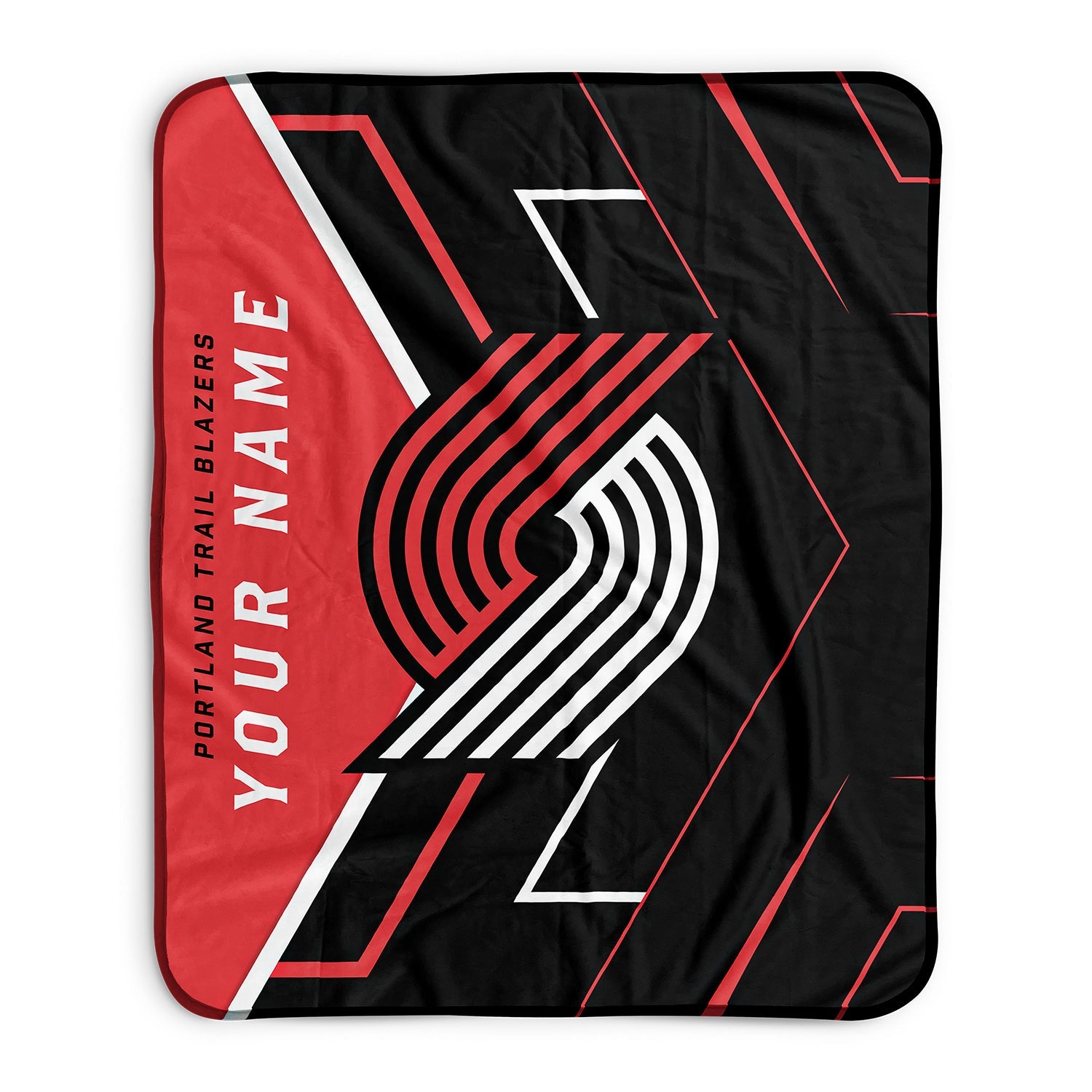 Pixsona Portland Trail Blazers Glow Pixel Fleece Blanket | Personalized | Custom