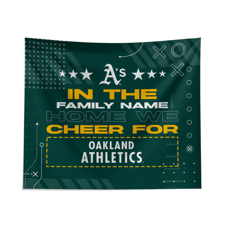 Pixsona Oakland Athletics Cheer Tapestry | Personalized | Custom