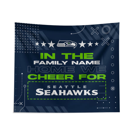 Pixsona Seattle Seahawks Cheer Tapestry | Personalized | Custom