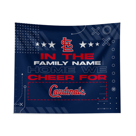 Pixsona St. Louis Cardinals Cheer Tapestry | Personalized | Custom