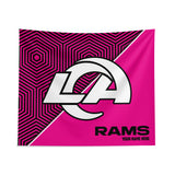 Pixsona Los Angeles Rams Pink Implosion Tapestry | Personalized | Custom