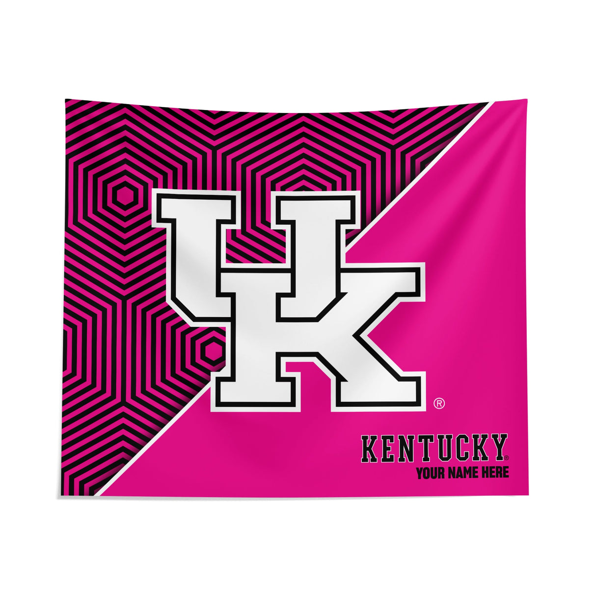 Pixsona Kentucky Wildcats Pink Implosion Tapestry | Personalized | Custom