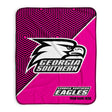 Pixsona Georgia Southern Eagles Pink Implosion Pixel Fleece Blanket | Personalized | Custom