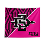 Pixsona San Diego State Aztecs Pink Implosion Tapestry | Personalized | Custom