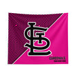 Pixsona St. Louis Cardinals Pink Implosion Tapestry | Personalized | Custom