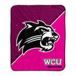 Pixsona Western Carolina Catamounts Pink Implosion Pixel Fleece Blanket | Personalized | Custom