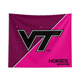 Pixsona Virginia Tech Hokies Pink Implosion Tapestry | Personalized | Custom