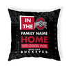 Pixsona Throw Pillows Ohio State Buckeyes Cheer Throw Pillow | Personalized | Custom