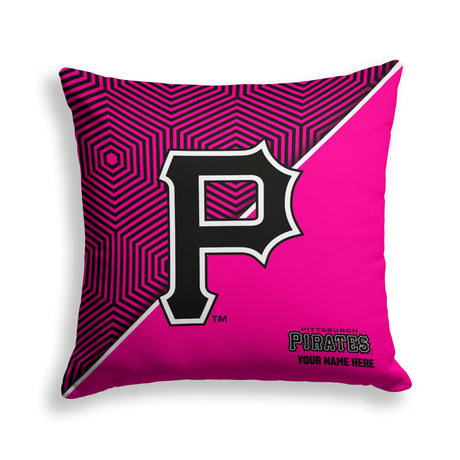 Pixsona Pittsburgh Pirates Pink Implosion Throw Pillow | Personalized | Custom