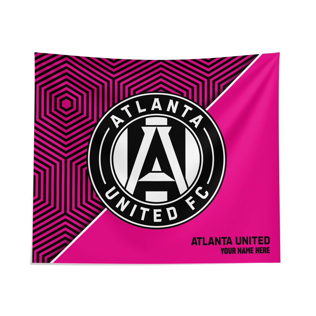 Pixsona Atlanta United FC Pink Implosion Tapestry | Personalized | Custom